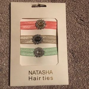 Natasha Jeweled Hair Ties